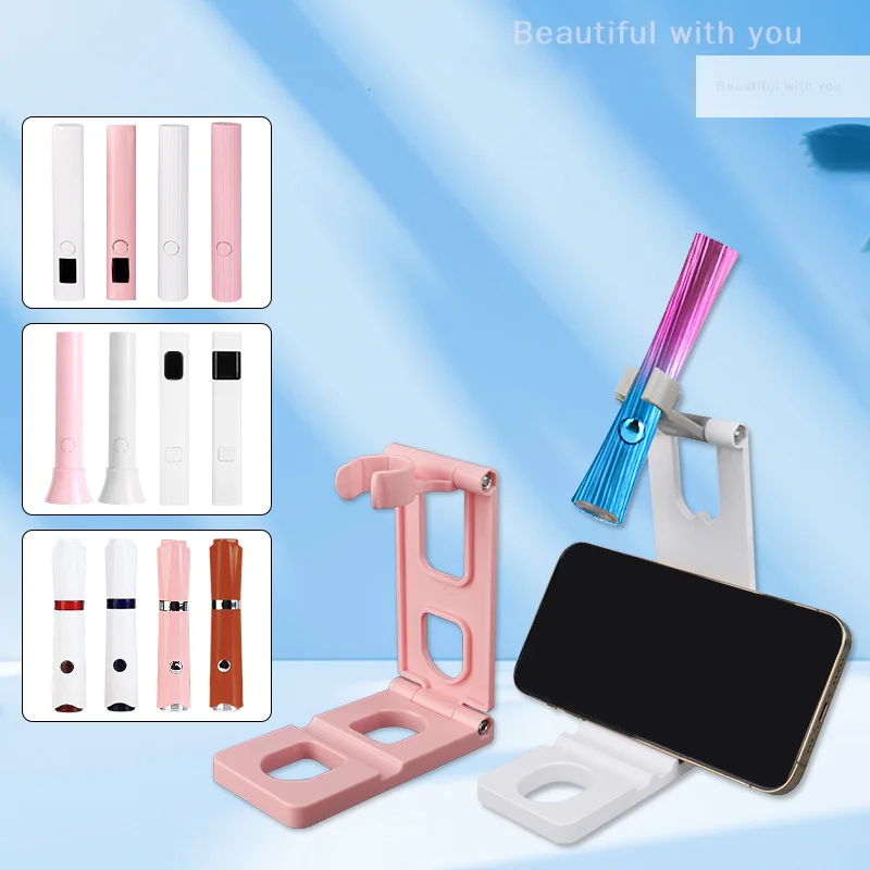 Nowy uchwyt na lampę do paznokci, suszarka do paznokci, lampa do fototerapii, obrotowy i składany uchwyt na lampę UV do paznokci.