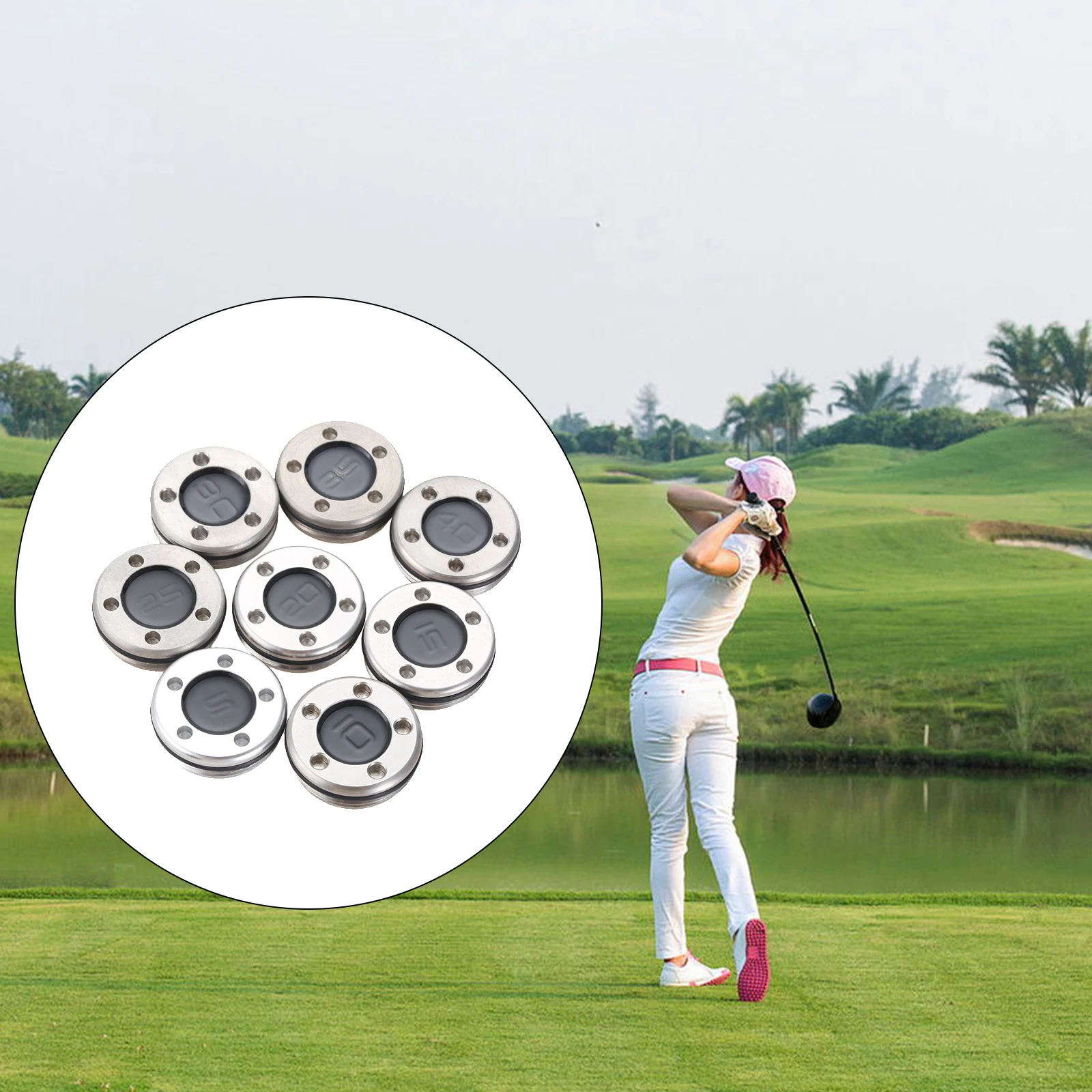 

2 Pcs Golf Putter Weights Black Stainless Steel/Tungsten Steel 5g-40g for Newport California Series Golf Club Heads Accessories