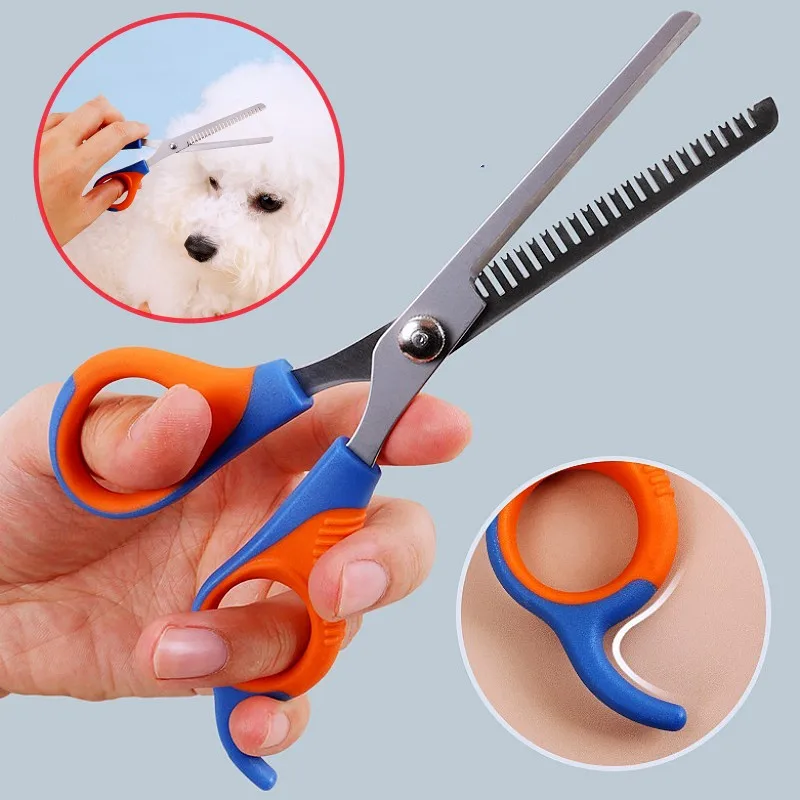 

Dog Scissors Dog Grooming No Hurt Hair Scissors for Dogs Hair Cleaning Comfortable Handle Dogs Hair Trimmer Pet Supplies