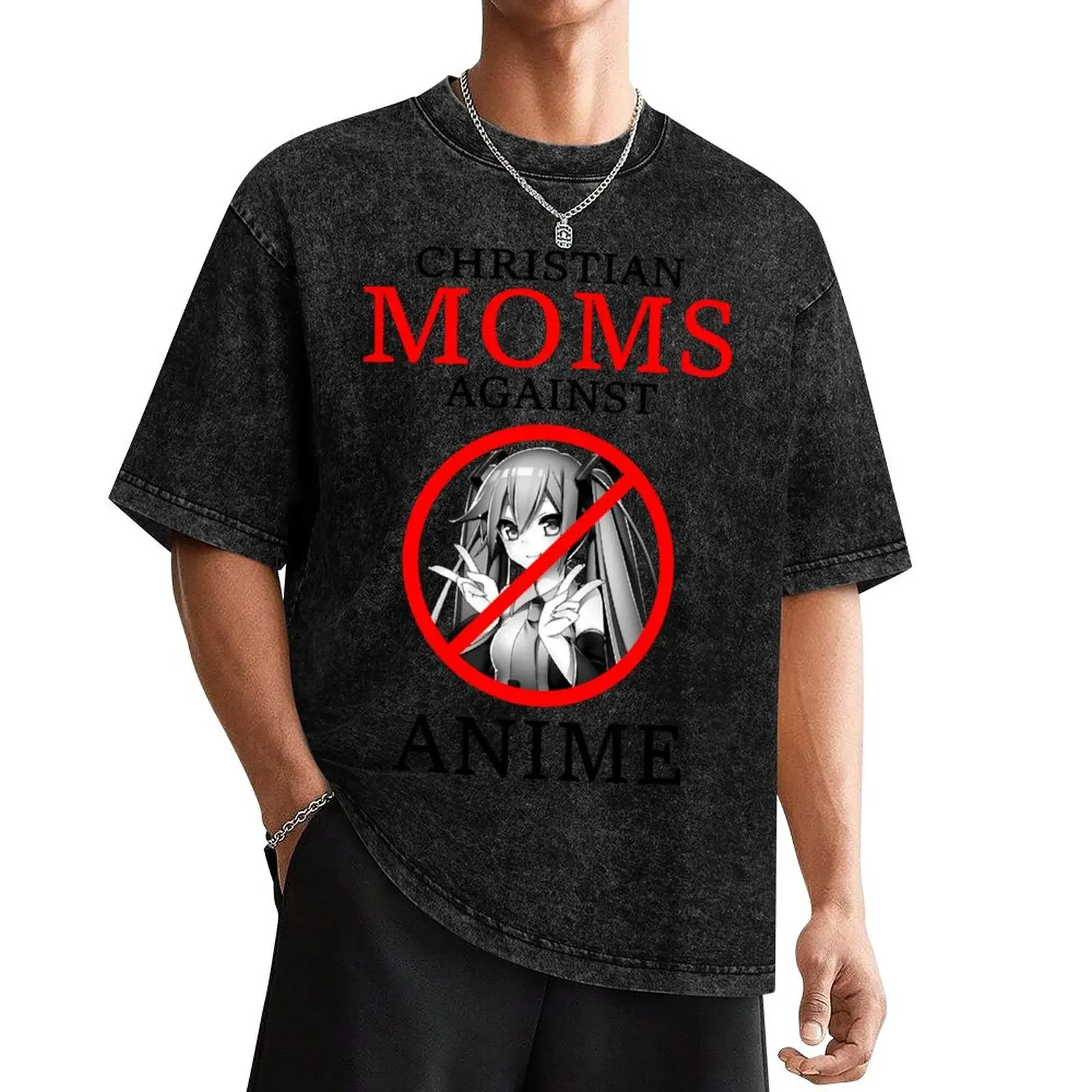 Christian Moms Against Anime Classic T-Shirt kawaii clothes cute tops vintage mens graphic t-shirts pack