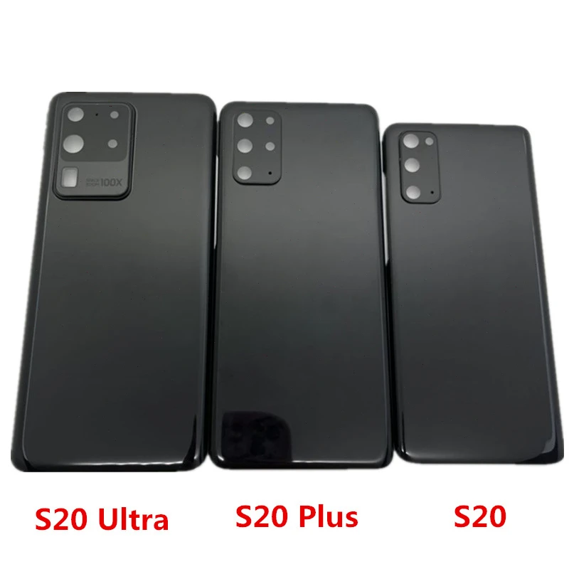 

S20 Battery Back Cover For Samsung Galaxy S20 Plus / S20 Ultra G980 G985 3D Glass Panel Rear Door Housing Case Camera Glass Lens