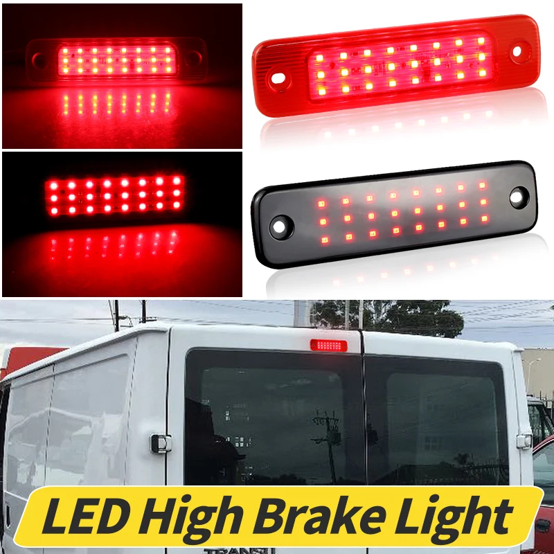 1pc Brake Light Rear Direct Replacement For Ford Transit / Transit Tourneo 2006-2014 Red Lens High-Level Third Brake Stop Light