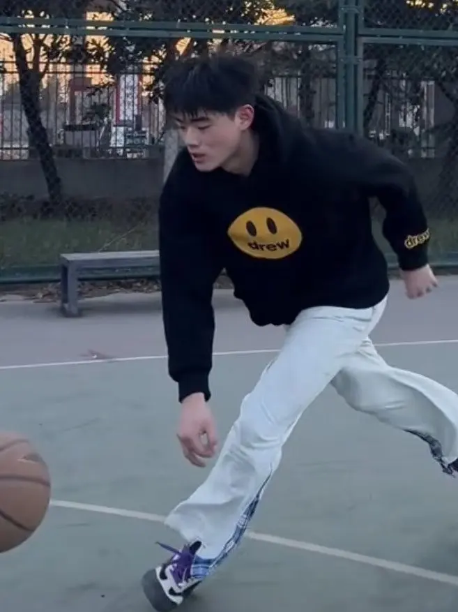 

Bla American Sport Casual Trousers Men's Spring Wide Leg Micro Flare Workwear Pants Slant Cut Straight Casual Pants