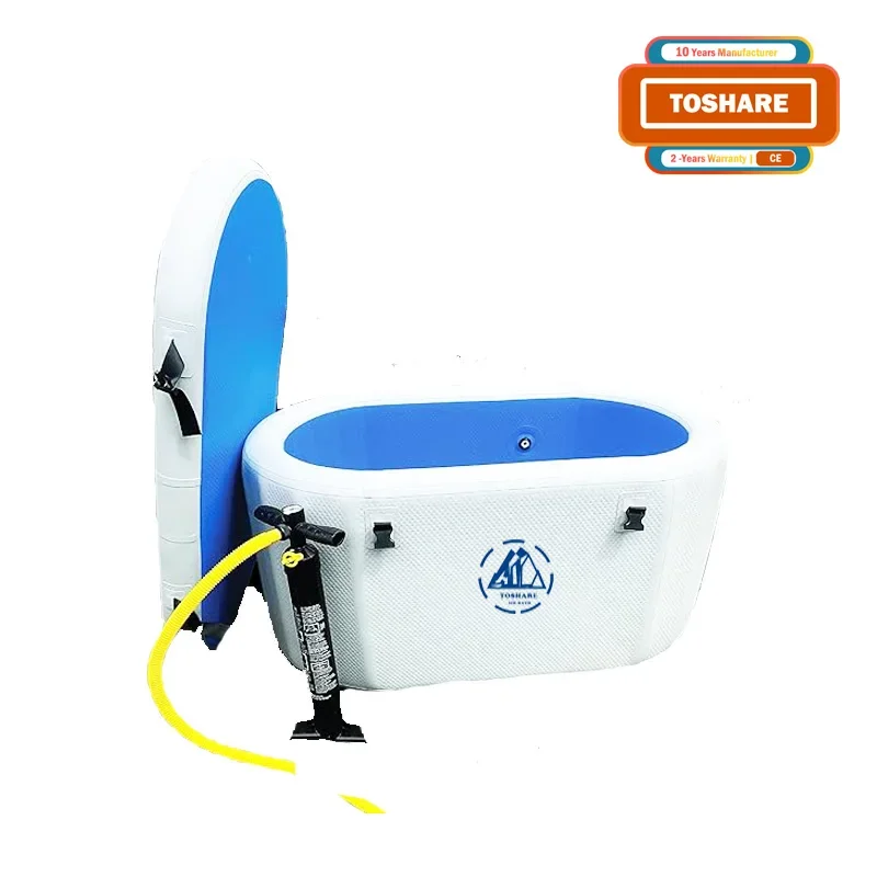 TOSHARE 2024 Inflatable Ice Bath Cushion Cold Therapy Ice Bucket Tub 2024 Plunge Cooling System Essential for Optimal Health