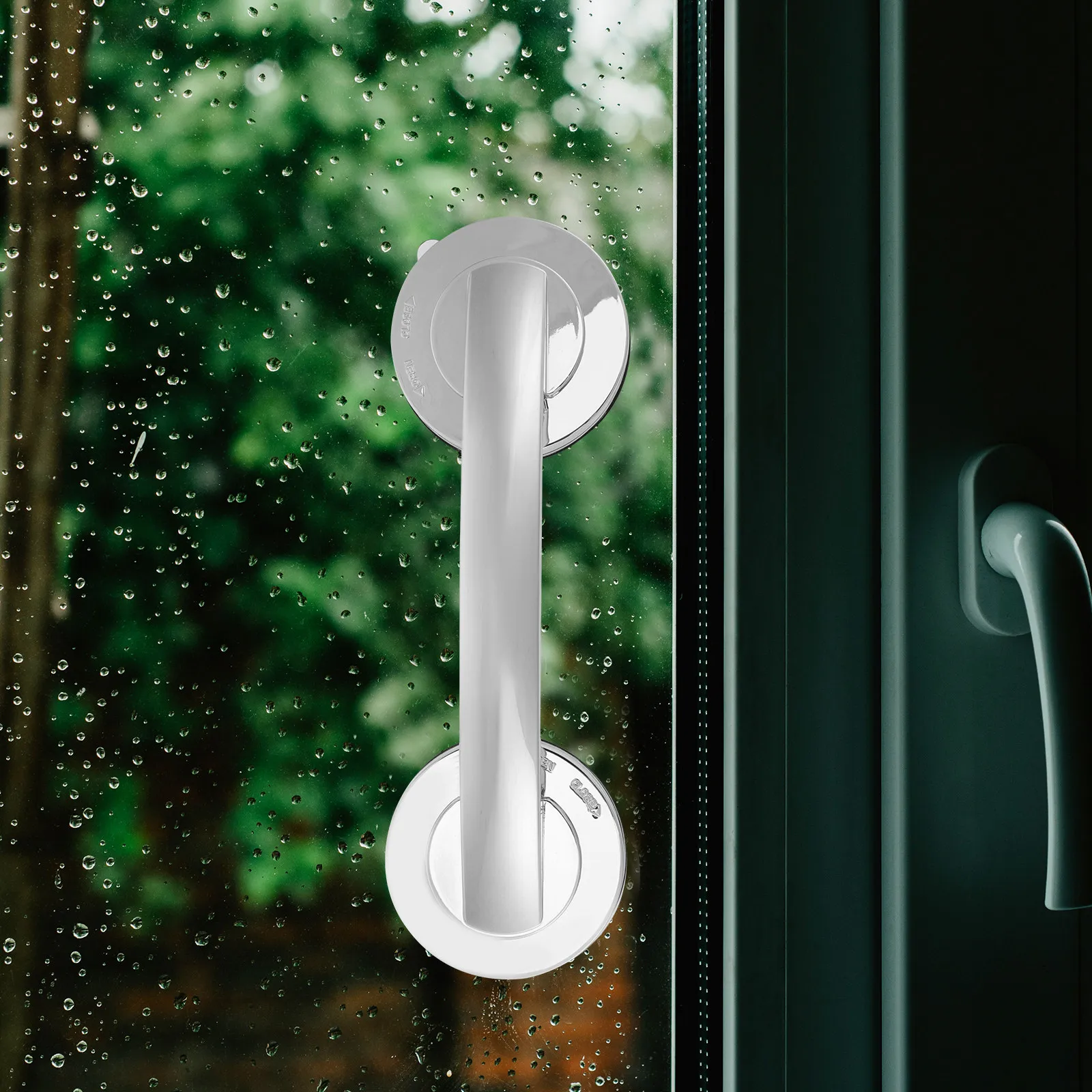 

Heavy Duty Suction Cup Handle for Bathroom Shower Tub Entry Exit Assistance Strong Adhesion Reusable Suction Grab Bar for Home