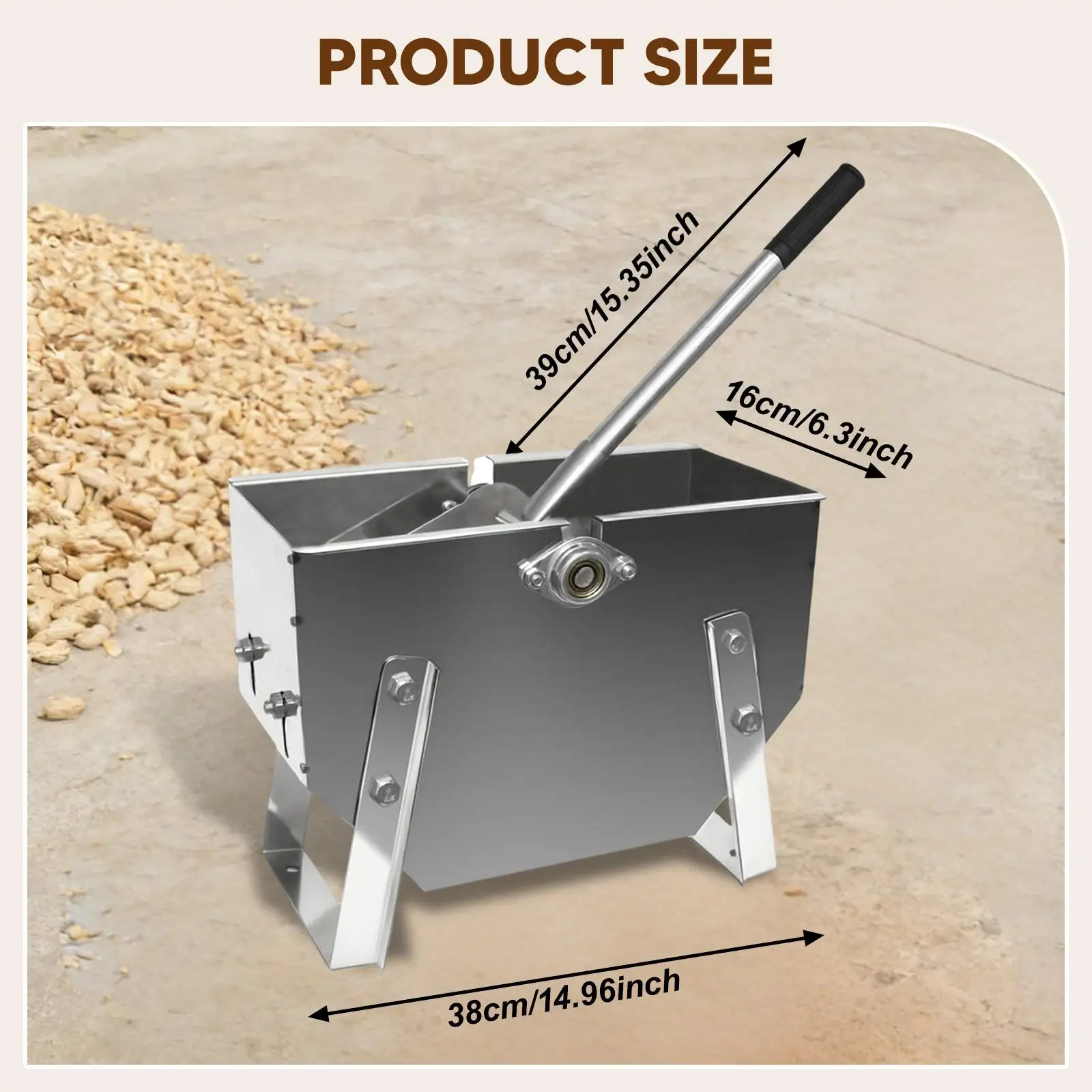 Peanut Sheller Machine Heavy Duty Hand Cranked Shell Removal Tool Comfortable Handle for Commercial Household Restaurant Factory