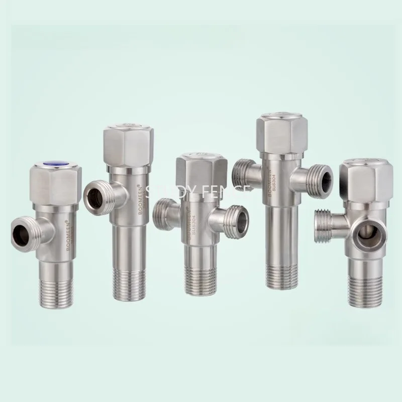 

1pc 304 Stainless Steel Triangle Valve Toilet Hot and Cold Water Switch Water Heater Valve Bathroom Hardware Accessories