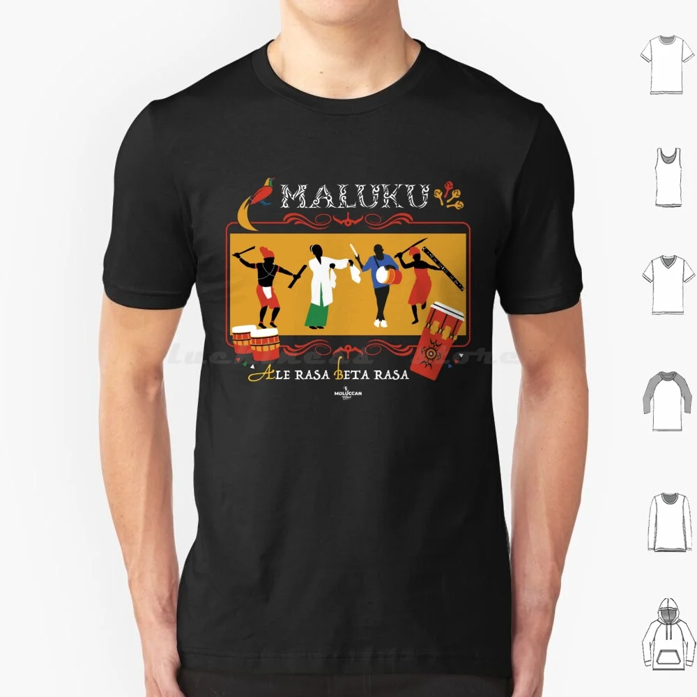 Moluccan Dance And Drum Culture Art T Shirt Big Size 100% Cotton Moluccan Maluku Tifa Drums Dance Indigenous Traditional Spice