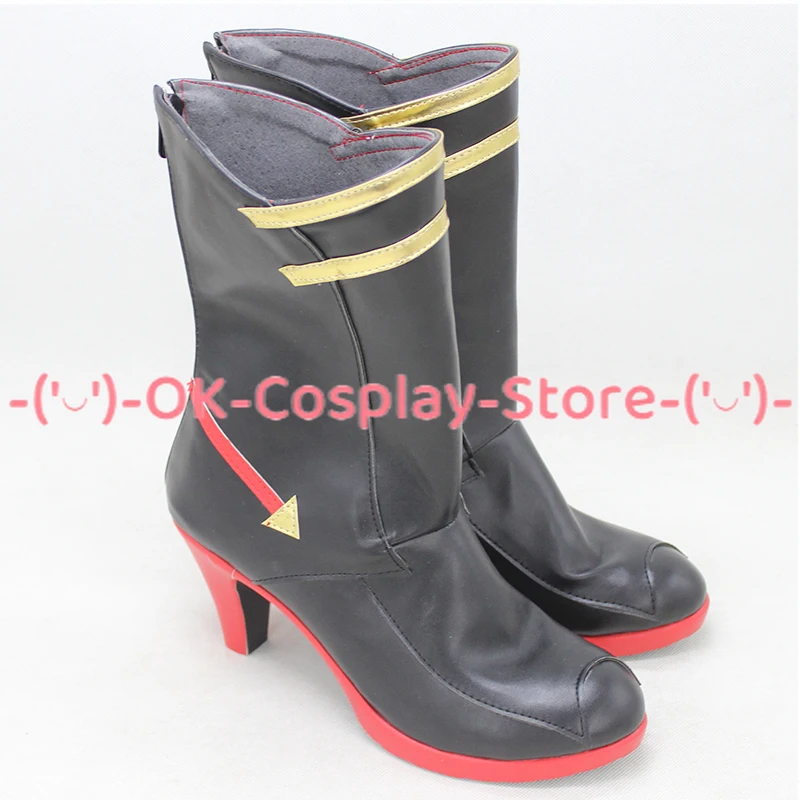 Yae Sakura Cosplay Shoes Game Honkai Impact 3 Cosplay Prop PU scarpe in pelle Halloween Carnival Boots accessori Custom Made