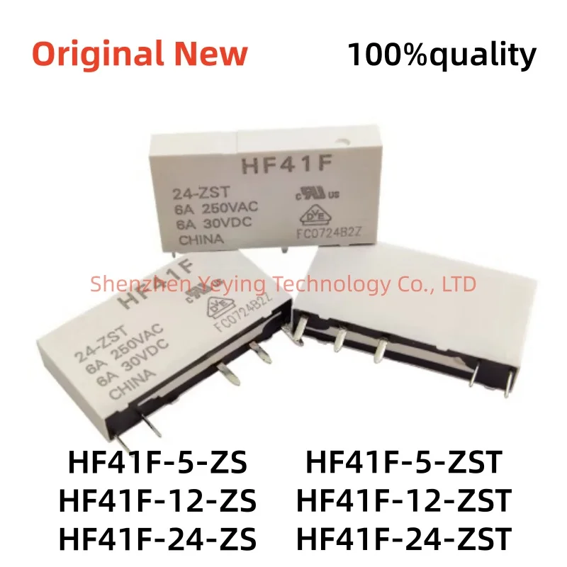 1Pcs/Lot 100% New Hf41F-5-Zs Hf41F-12-Zs Hf41F-24-Zs Hf41F-5-Zst Hf41F-12-Zst Hf41F-24-Zst 5 Pin 6A