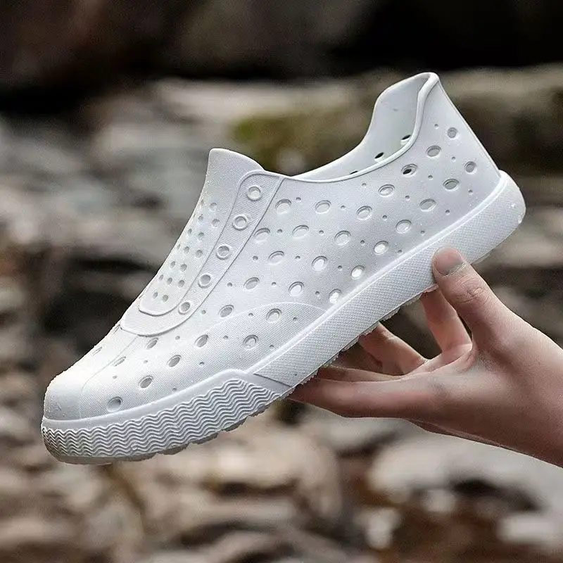 الرجال الصيف جديد باوتو الجوف خارج في الهواء الطلق الخوض حذاء للجنسين لينة وحيد عدم الانزلاق جولة تو الانزلاق على خفيفة الوزن شاطئ كهف صندل #2