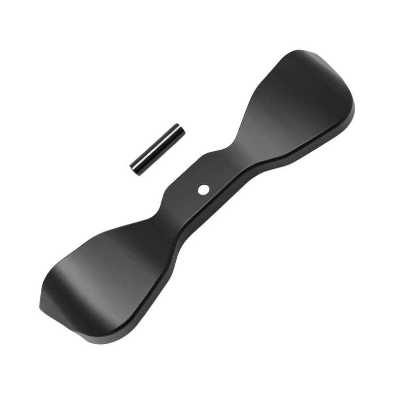 M68B Replacement Wind Deflector Panel, Black PETG Motorcycle Cockpit Part with Shaped Structure, Mounting Hole, and