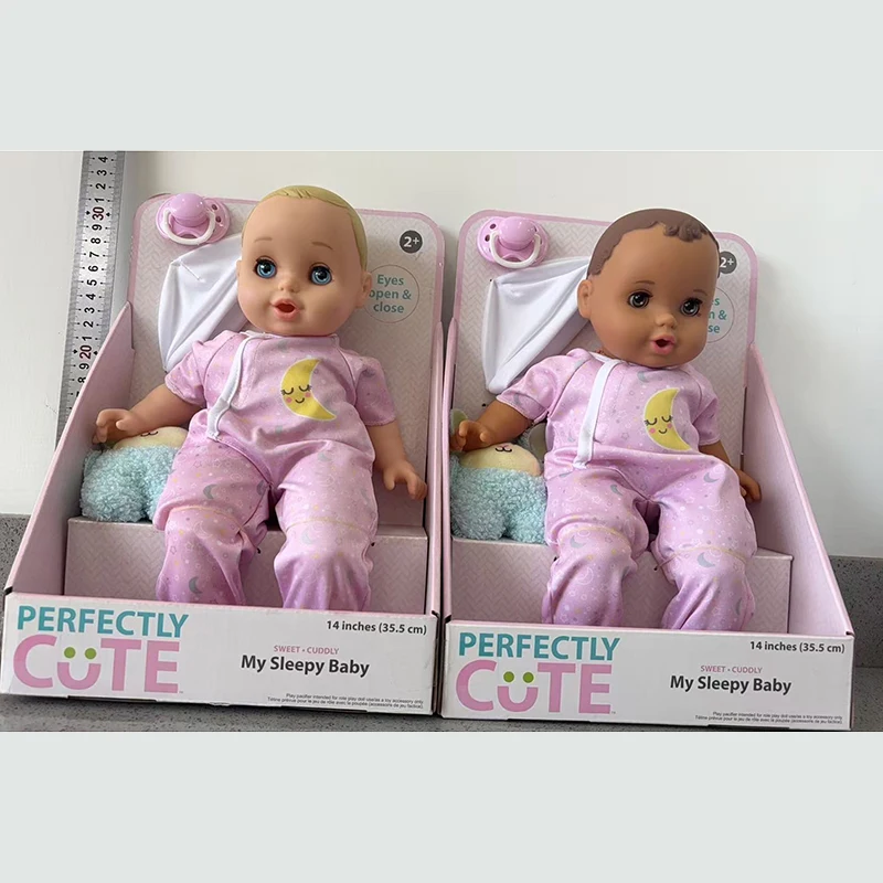 

35,3 см идеально милые детские реалистичные куклы-компаньон для сна, подарочная коробка для кормления, набор коллекционных игрушек и хобби, имитация ребенка