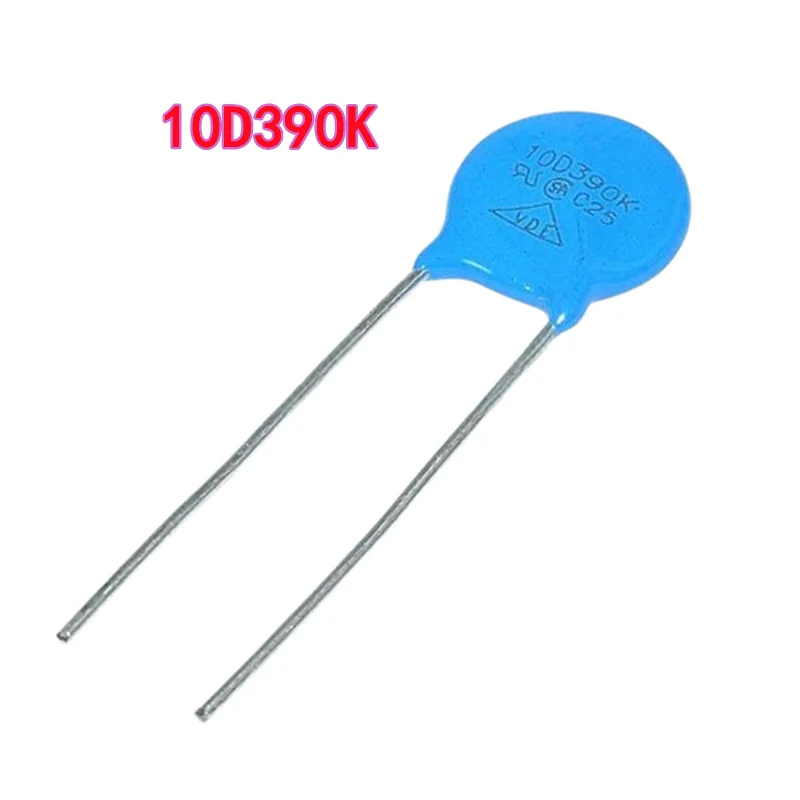 10PCS Varistor 10D390K 10D-390K 390KD10 39V Metal Voltage Dependent Resistor Resistance VDR VSR