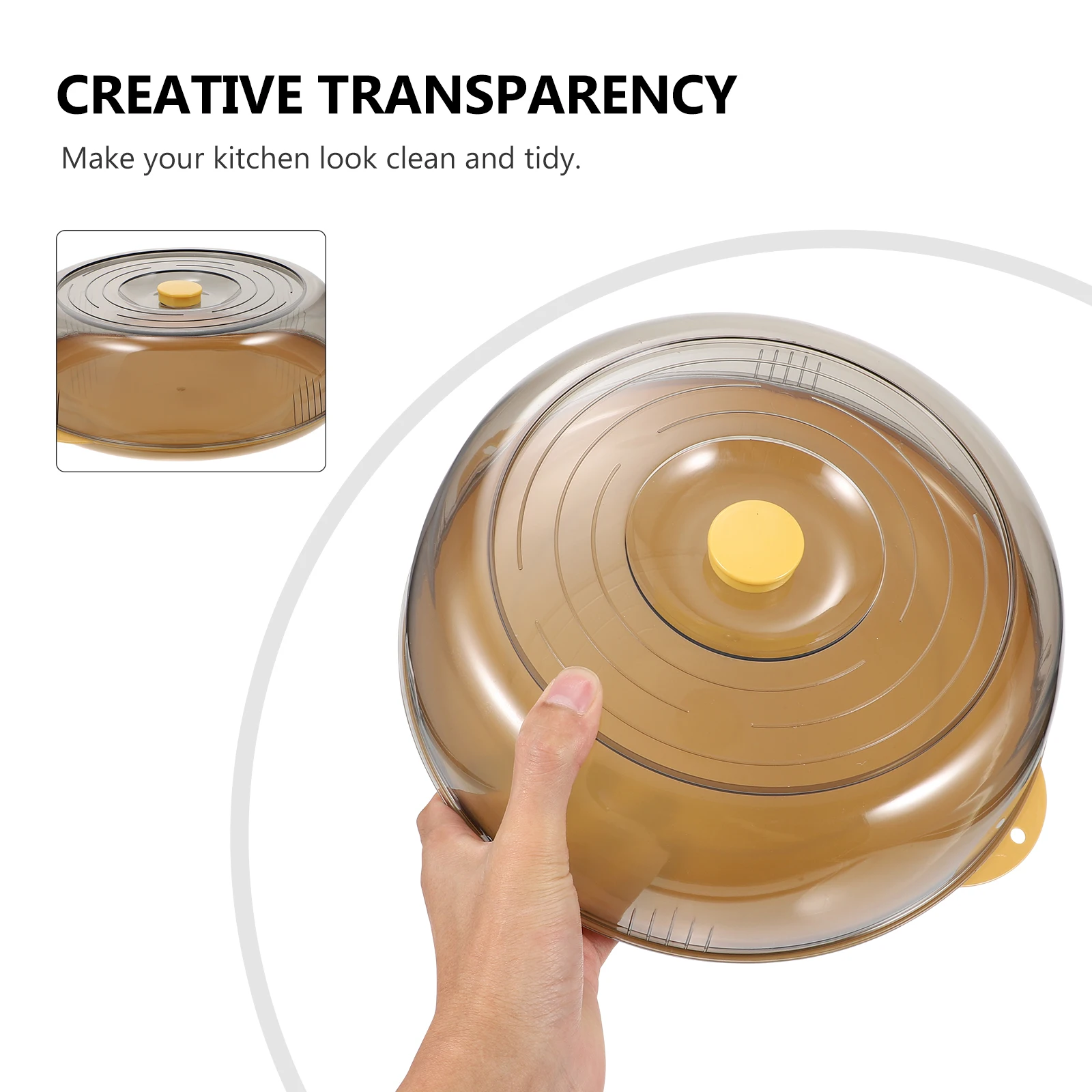 

Transparent Food Cover Dish Cover Base PET Material Insect Proof Fly Proof Kitchen Meal Protector Storage Tent