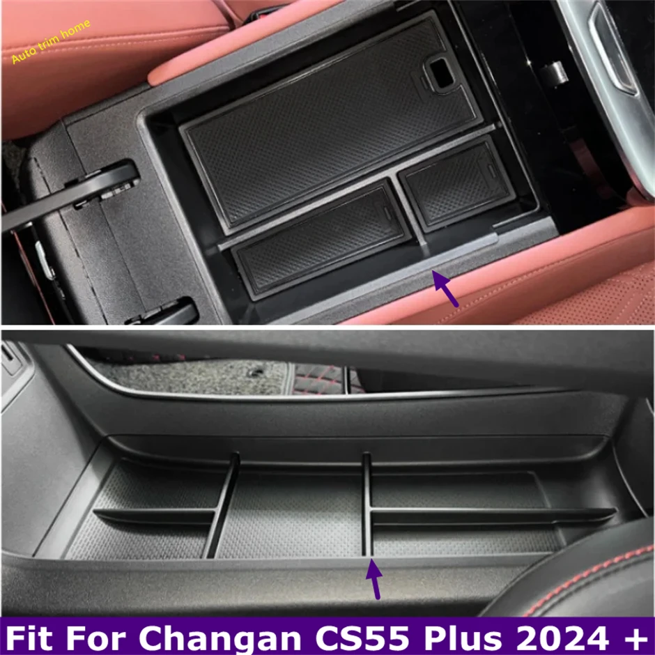 

Car Glove Box Armrest box Central Secondary Storage Glove Phone Holder Container Tray Organizer For Changan Cs55 Plus 2024 2nd