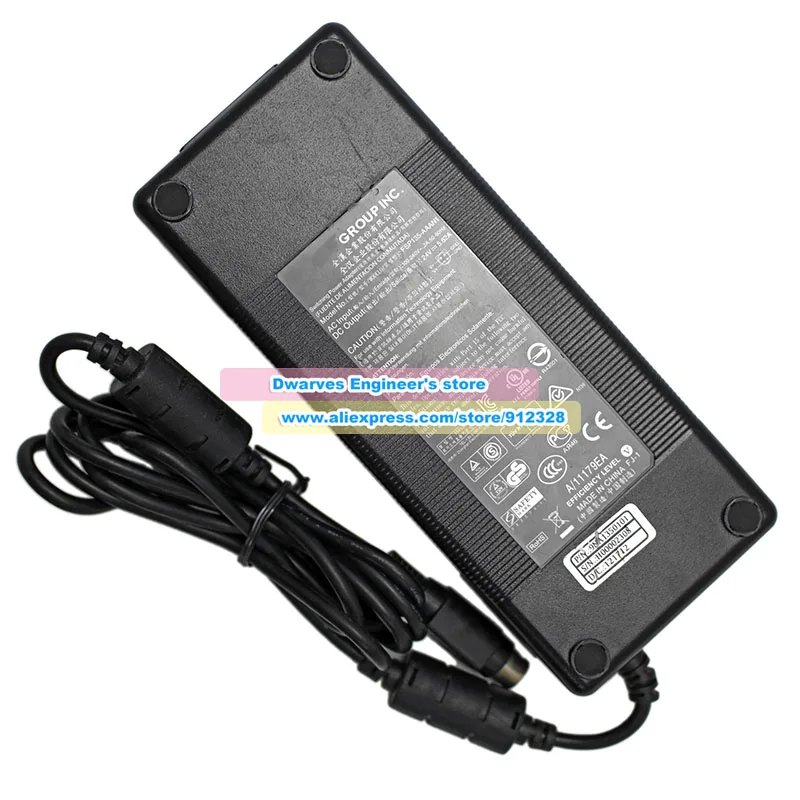 Genuine FSP135-AAAN1 AC Adapter 24V 5.62A Charger FSP 135W Switching Power Adapter Round with 4 Pins