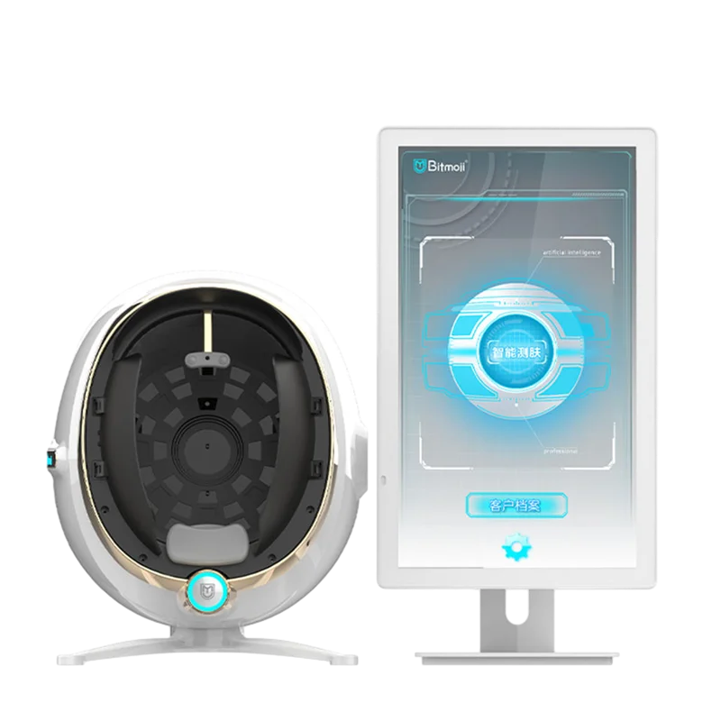 Professionelle Gesichtsanalysatormaschine 3D-Scanner Spa-Ausrüstung AI Intelligentes Bildgerät Gesichtstester Hautanalyse