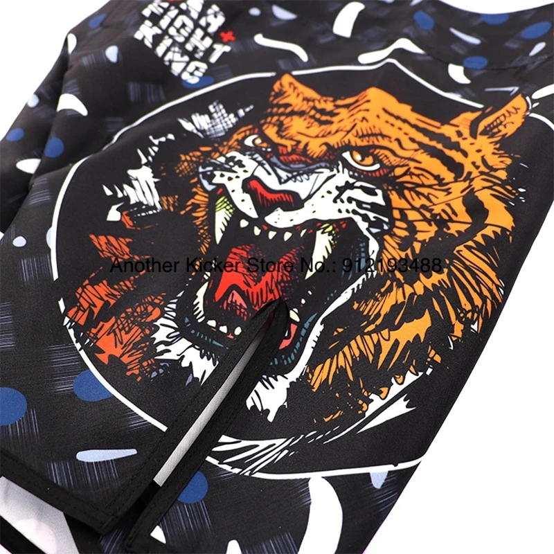 MMA Men's Shorts Jiu Jitsu Shorts for BJJ No Gi Grappling Wrestling Tiger Muay Thai Boxing Sparring Kickboxing Training Shorts