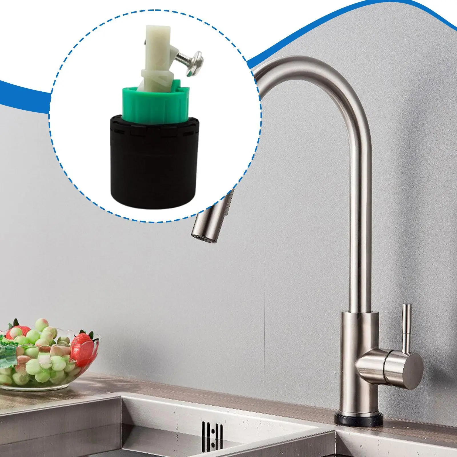 

Картридж для кухонного смесителя Сердечник клапана смесителя для 71220007 71602007 1404007