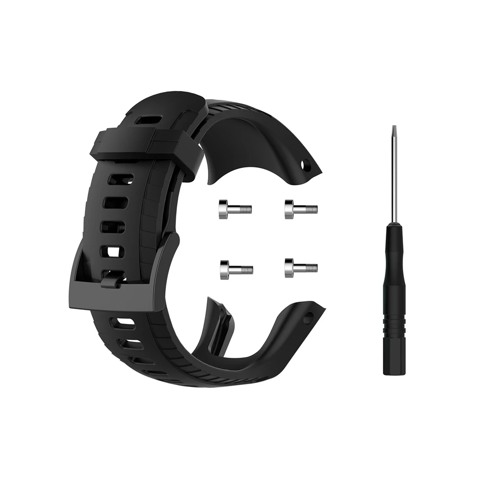 Silicone replacement strap compatible with Suunto 5