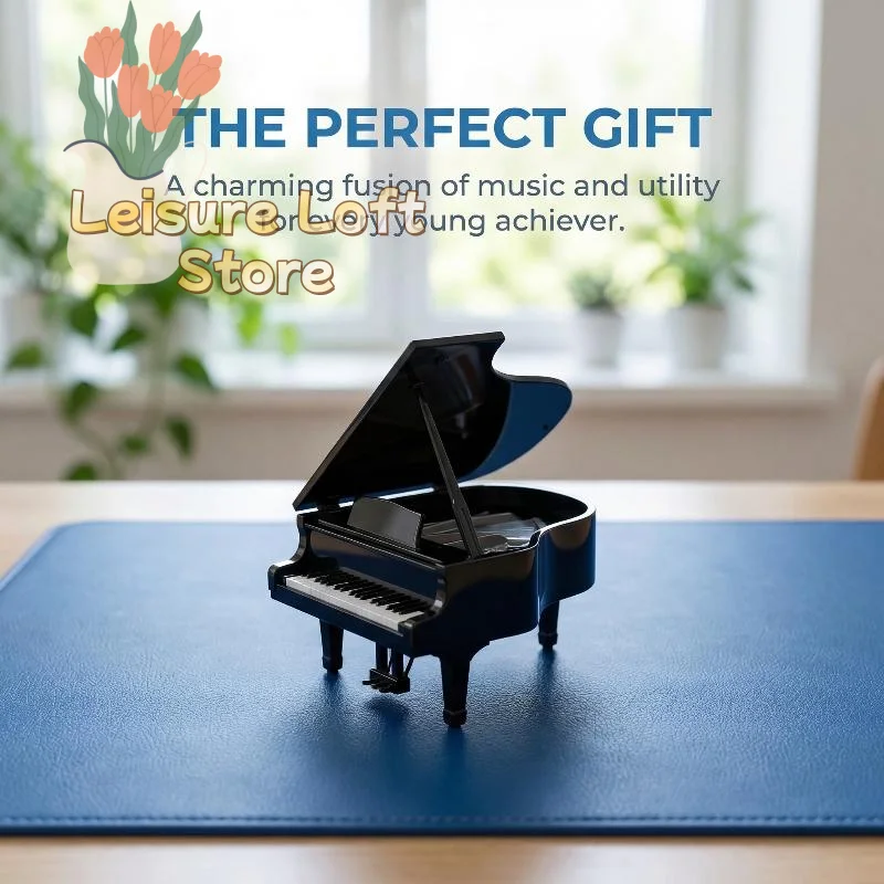 Cute Piano Shaped Manual Sharpener Portable Creative Eraser for Children Students Teachers Classroom Learning Tool