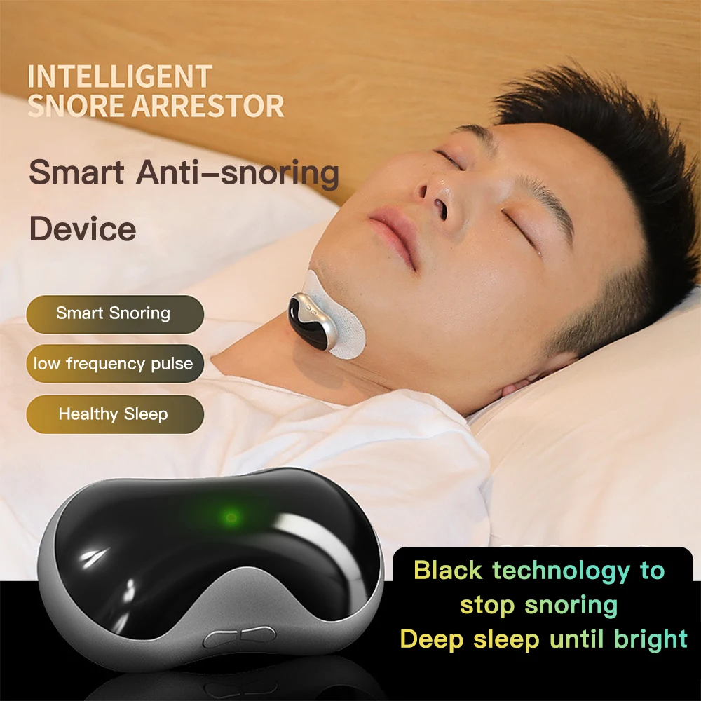 Electric Smart Anti Snoring Device Household Mini Intelligent Stop Snore Comfortable to wear Health Care Sleep Apnea Aid