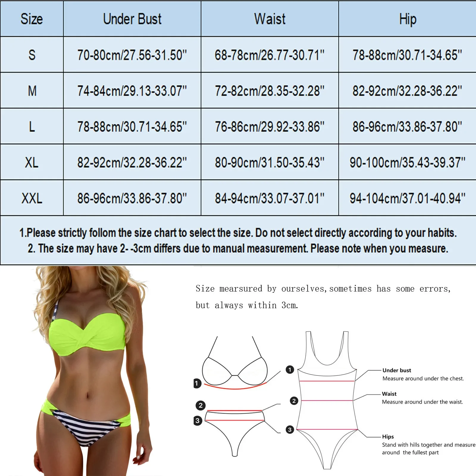여자 수영복 섹시한 푸시 업 두 조각 수영복 여름 코튼 섹시한 인쇄 컬러 스플 라이스 비키니 여성 피팅 천