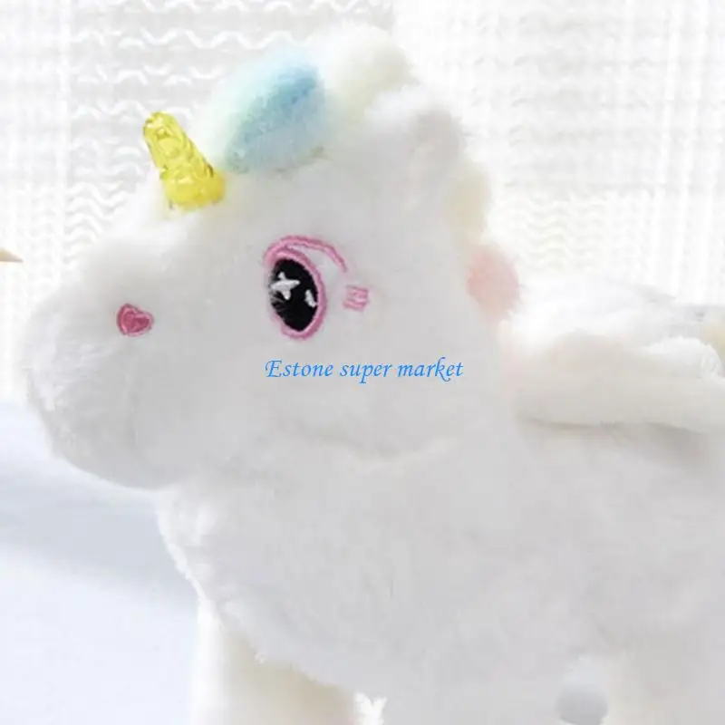 

090B Electronic Pet Unicorns Toy Walking Interactive Plush Doll Toy Vibrating Automatic Moving Stuffed Animal For Baby Kids