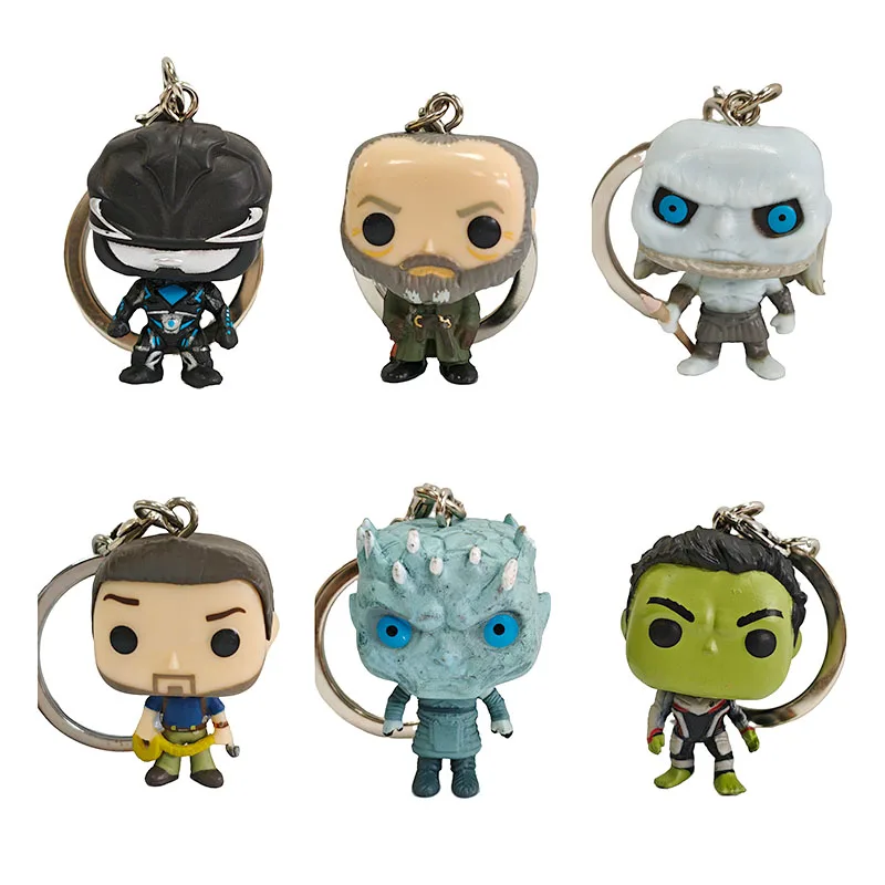 

Classic cartoon animated movie mini cute keychain collection gift pendant elastigirl mysterio davos maui captain marvel