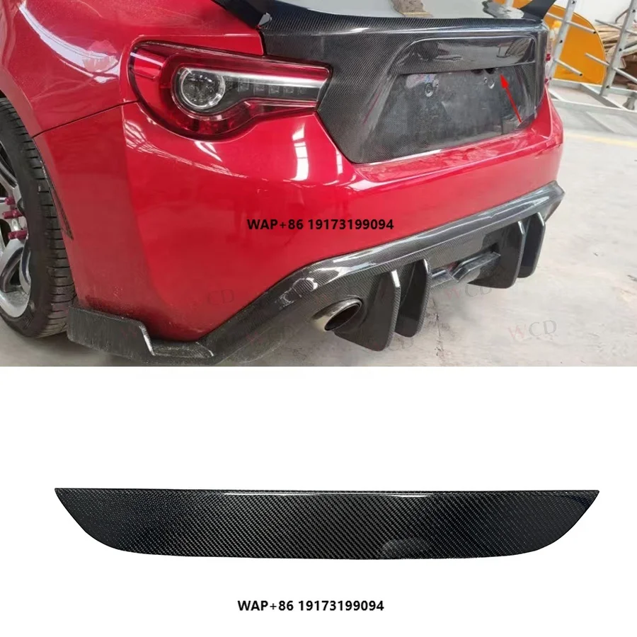 

Real Carbon Fiber Rear Trunk Lower Cover for-Toyota GT86 Subaru BRZ Rear Trunk Boot Lid Lip Cover Body Kits