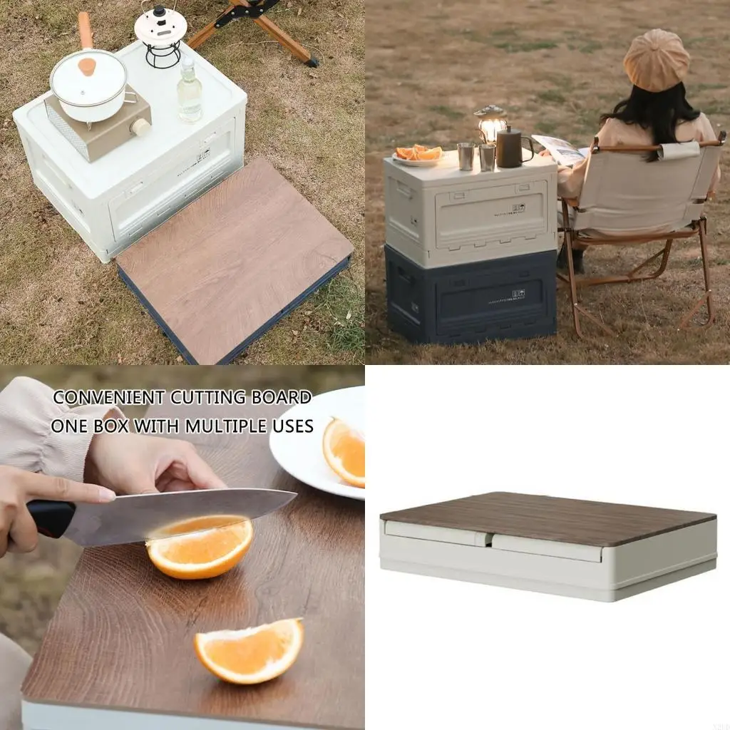 

Essential Large Storage Bin Spacious Capacity Camping Essential Organizers Convenient Container for Travel N2UD