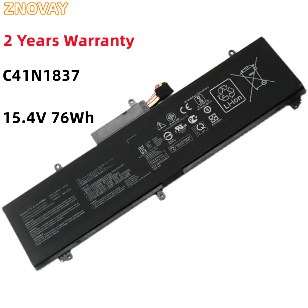 

ZNOVAY C41N1837 0B200-03380100 Laptop Battery for GU502GU GU502GV GU532GU GX502GV GX502GW 15.4V 76Wh