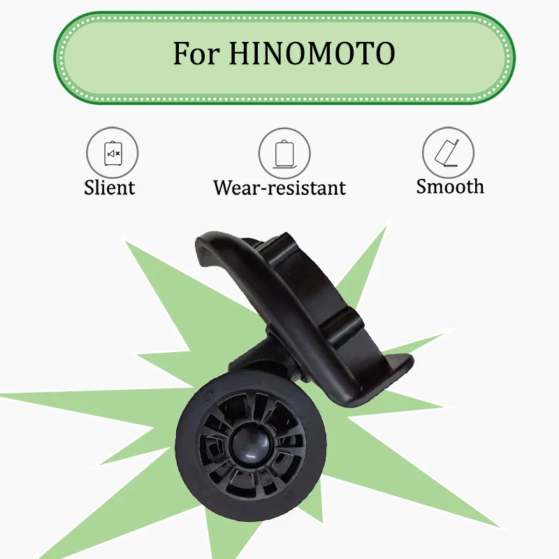 

For HINOMOTO BT2MJ02 Luggage Replacement Parts Dual Ball-Bearing Swivel Wheels—Ultra-Smooth 360° Mobility