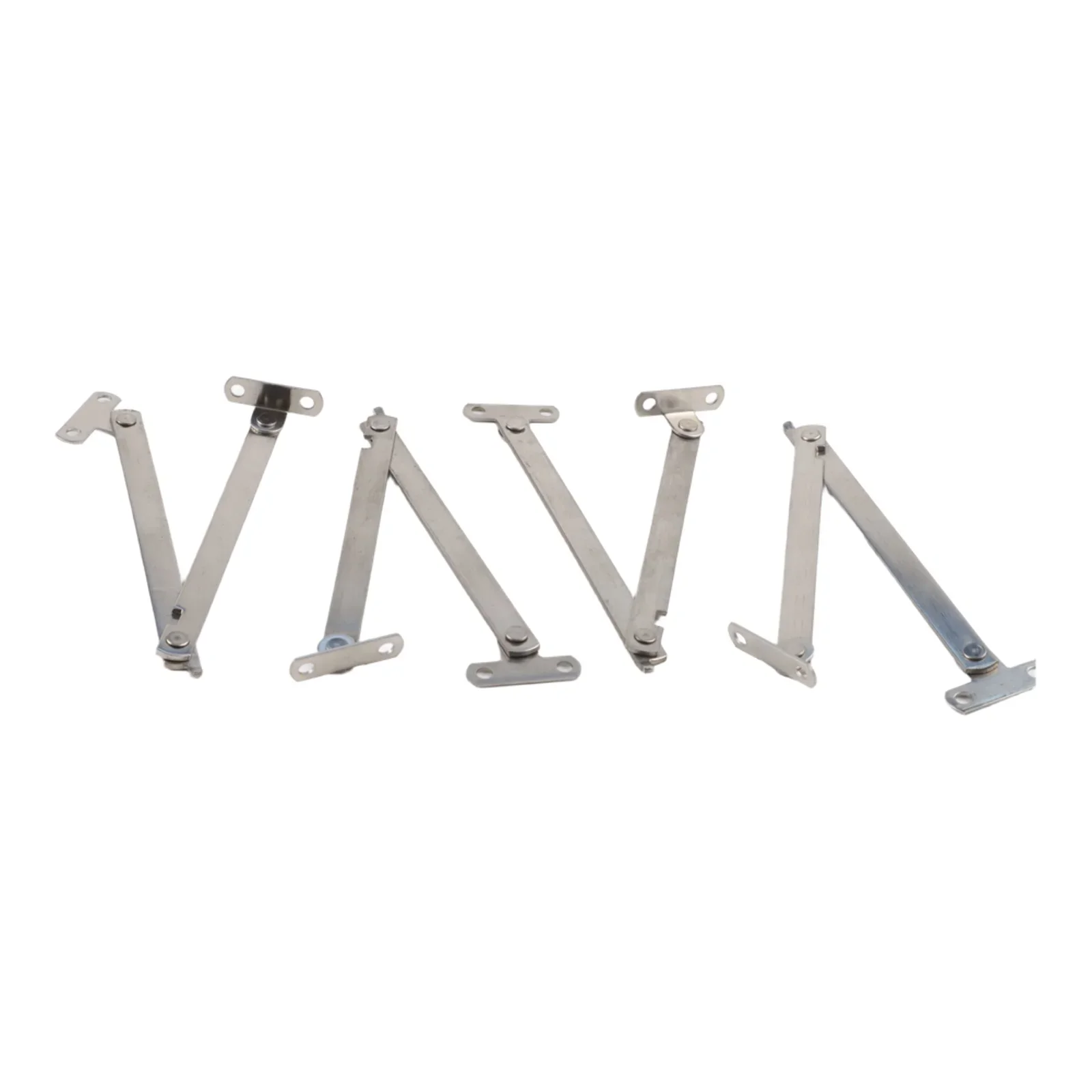 2 Pack Stainless Steel Folding Pull Rod Support For Cabinet Doors Lift-Up Mechanism And Sliding Door Applications