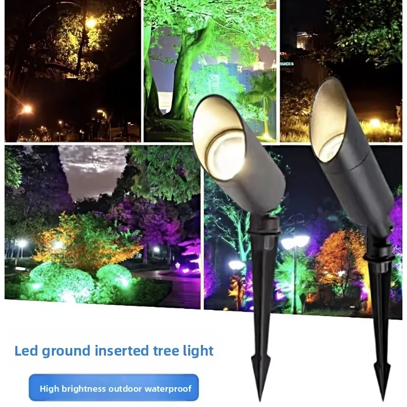 Tree lamp Outdoor waterproof floor lamp Landscape garden door head spotlight Garden lawn tree lamp/mud lamp