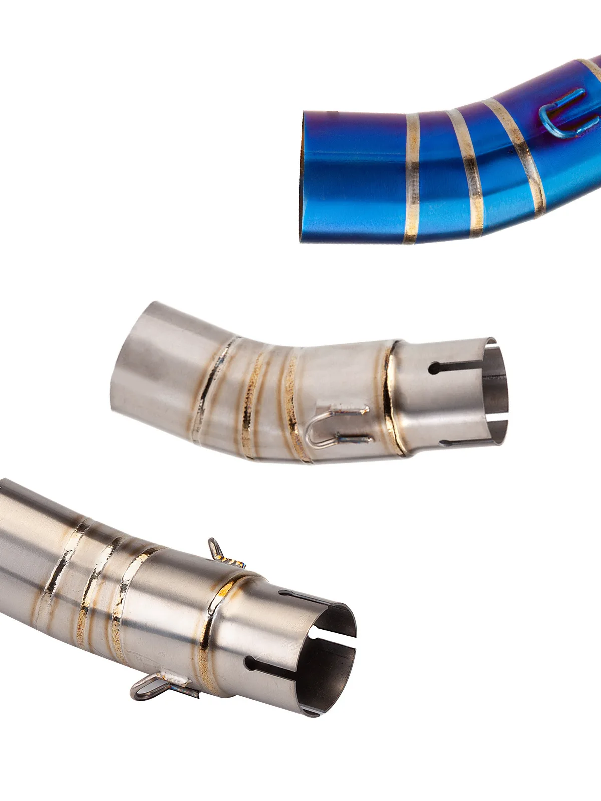2023-2024 Custom Fit Stainless Steel/Titanium Alloy Carbon Exhaust Pipe New Condition Modified for Sai 450/400 Motorcycle