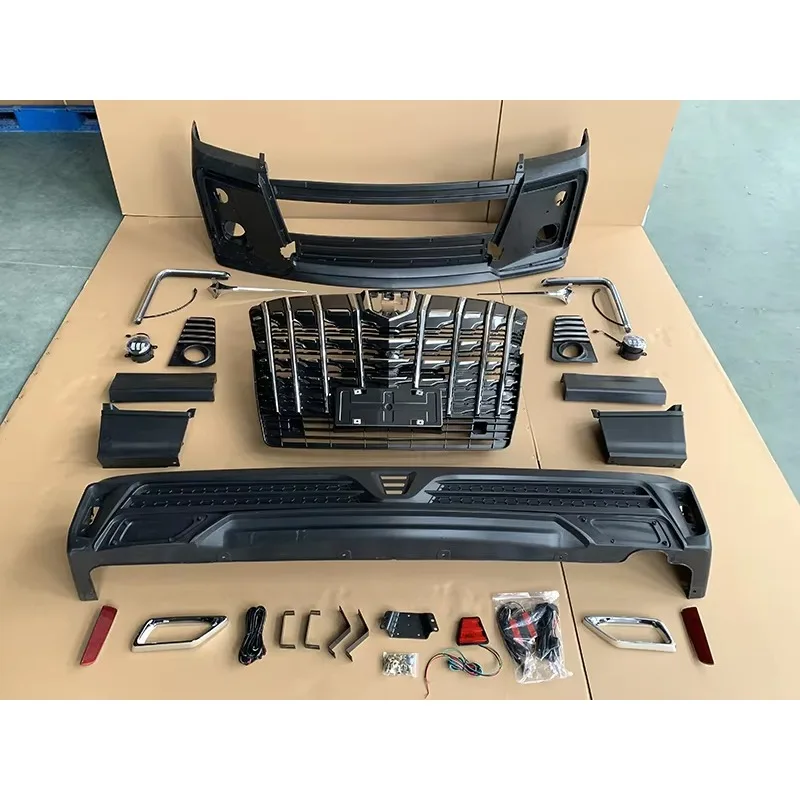 Wide Sad Face Front Rear Bumper Body Kit For Toyota Hiace 200 2014 Auto Exterior Conversion Modification Accessories 3