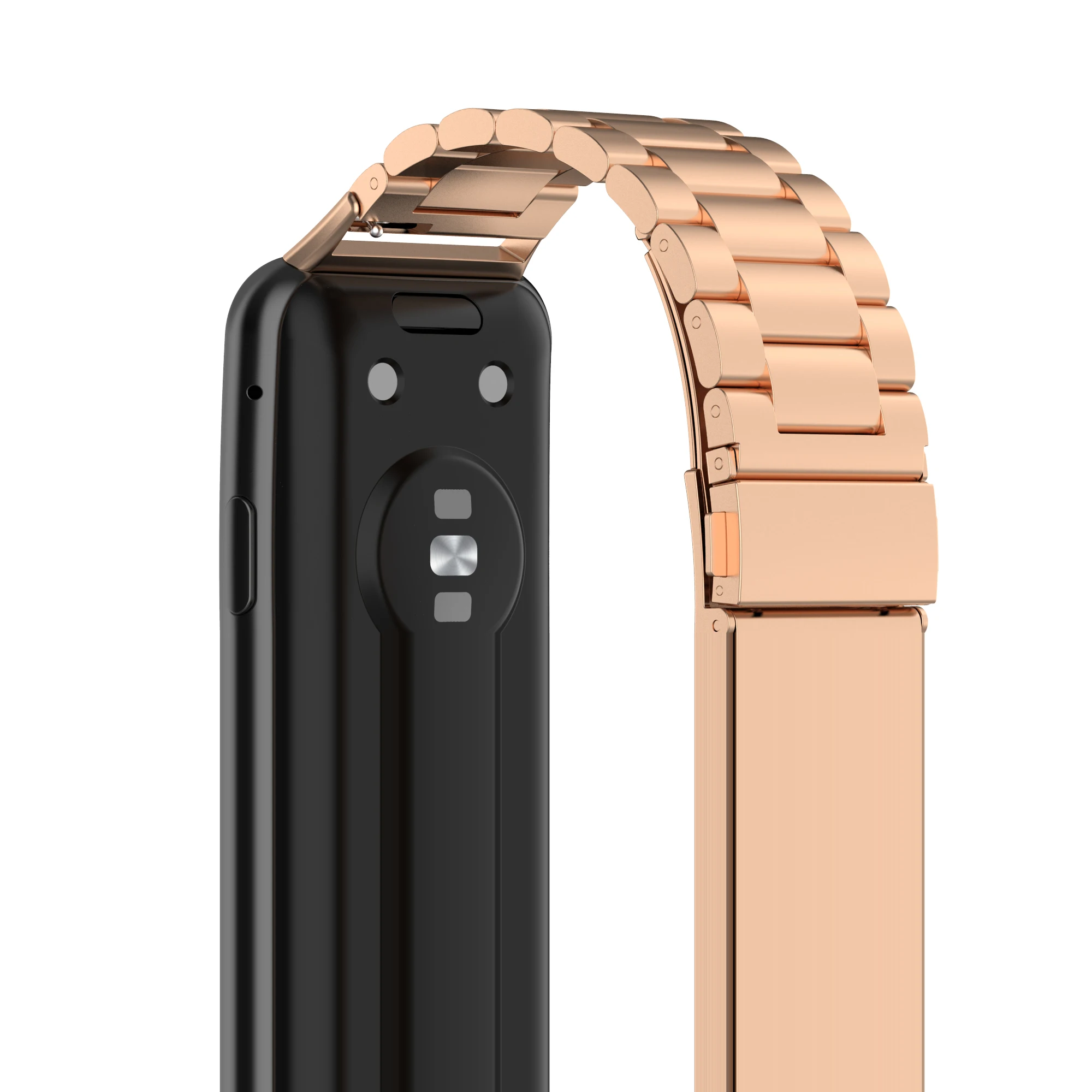 Luksusowy metalowy klasyczny zegarek ze stali nierdzewnej dla Huawei zegarek pasuje pasek bransoletka dla Huawei Fit inteligentny zegarek na rękę