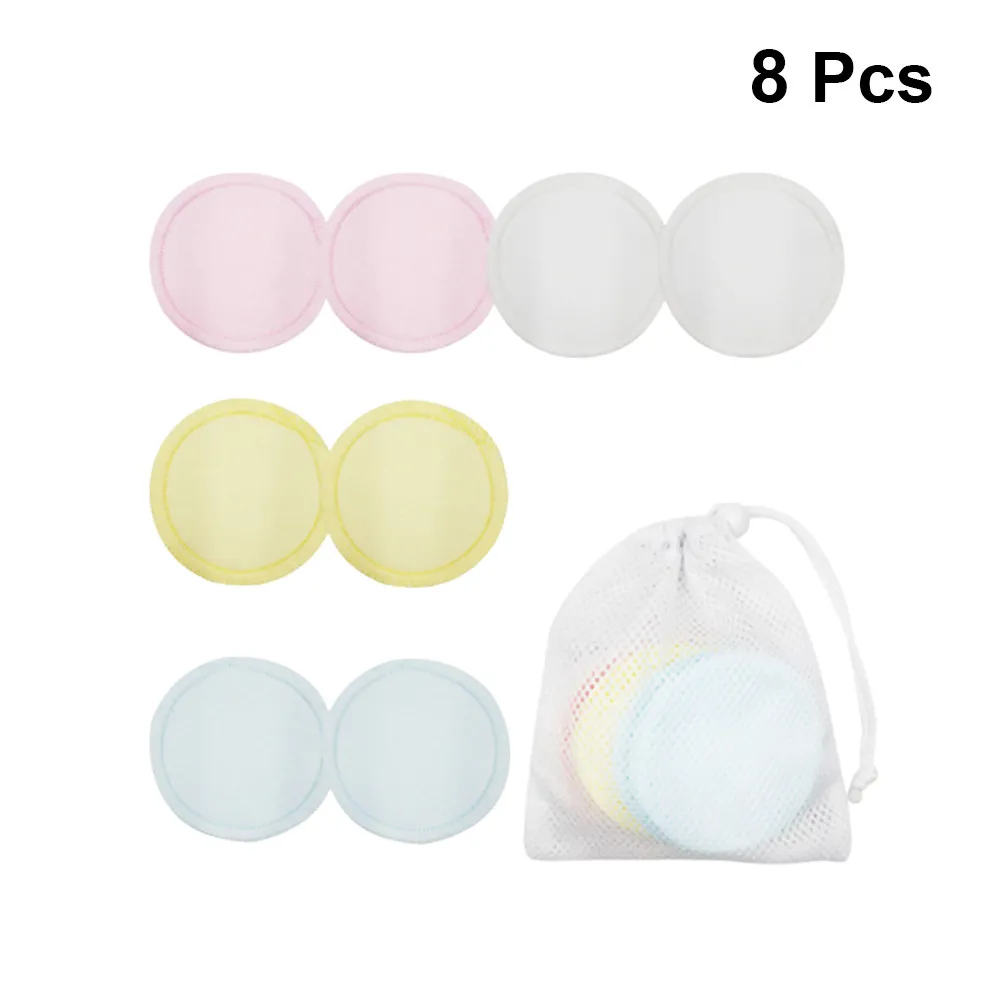 8 Stück Super-Pads zum Waschen des Gesichts und Entfernen von Make-up, einschließlich Lidschatten, Mascara, Lippenstift, geeignet für alle Hauttypen