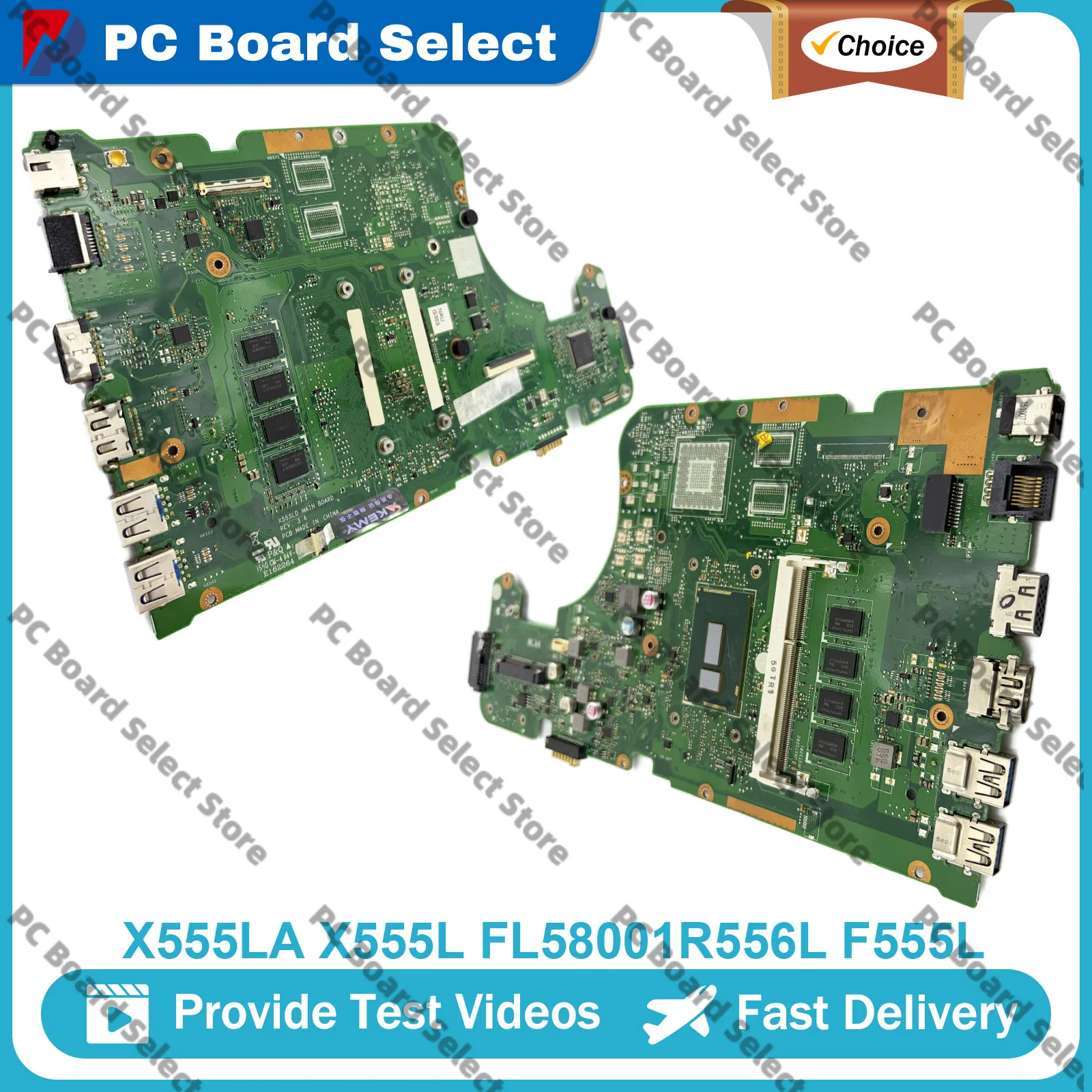 X555LA Motherboard For ASUS R557L VM510L X555LP FL5800L R556L W519L X555LD DX992L FL5600L VM590L Laptop Mainboard I3 I5 I7 CPU