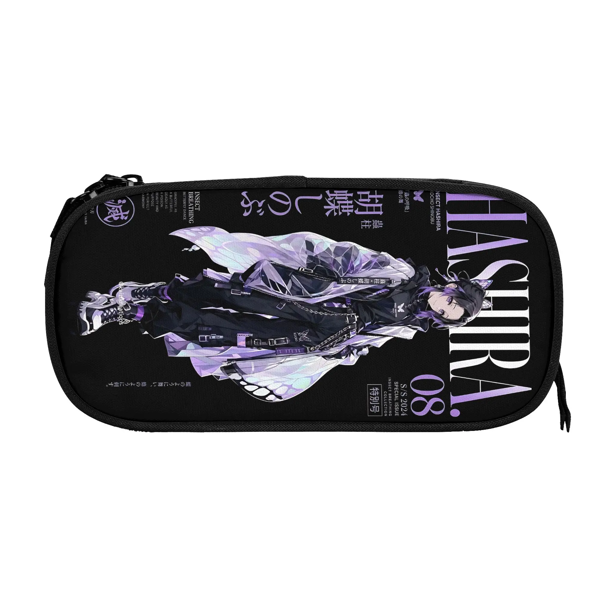 Custom Demon Slayer Large Capacity Bags for Child  School Pencil Bag for Boys Gilrs Kids