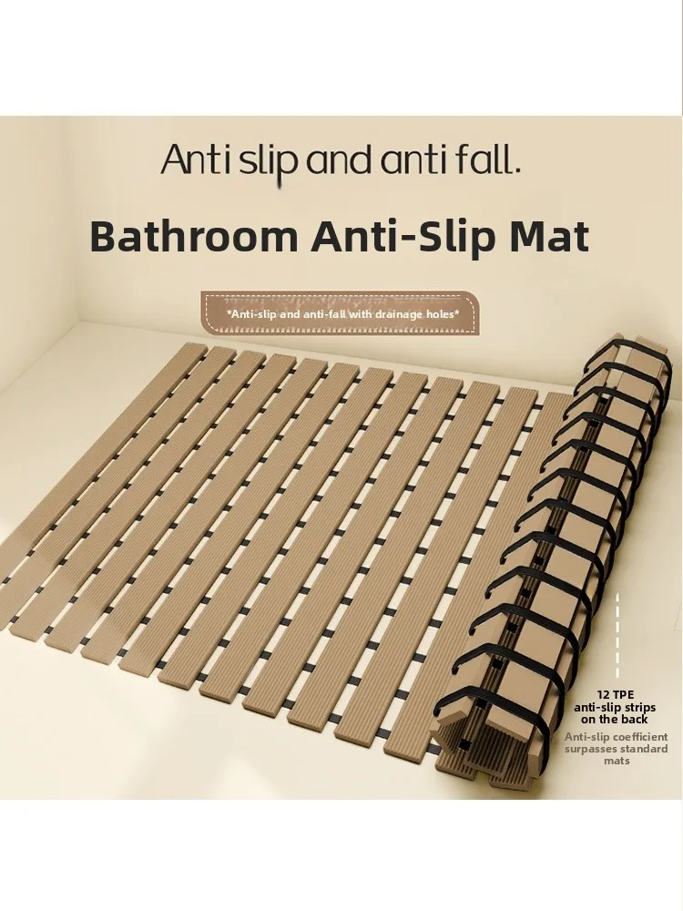 

Противоскользящий коврик Batoom для ванной комнаты, специальный коврик от падений, для домашнего использования, водонепроницаемый напольный коврик для туалета, скандинавский стиль, квадратный