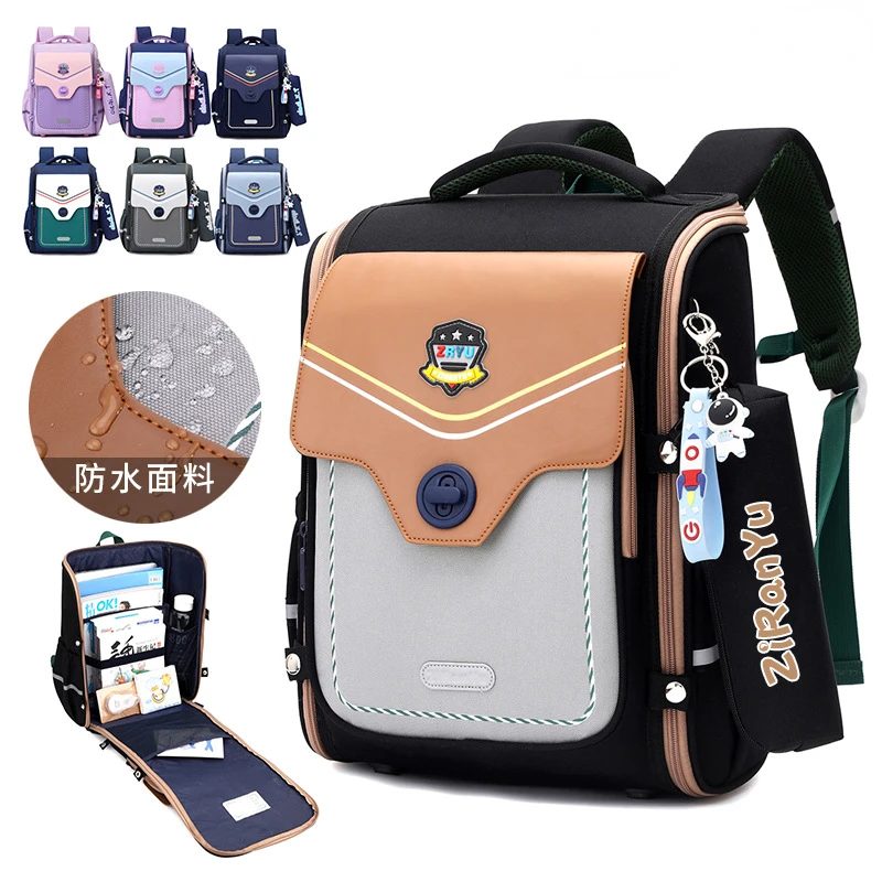 

Orthopedic School Bookbag for Girls Waterproof Primary School Bags Children's Backpack Large Capacity Kids Rucksack Mochila