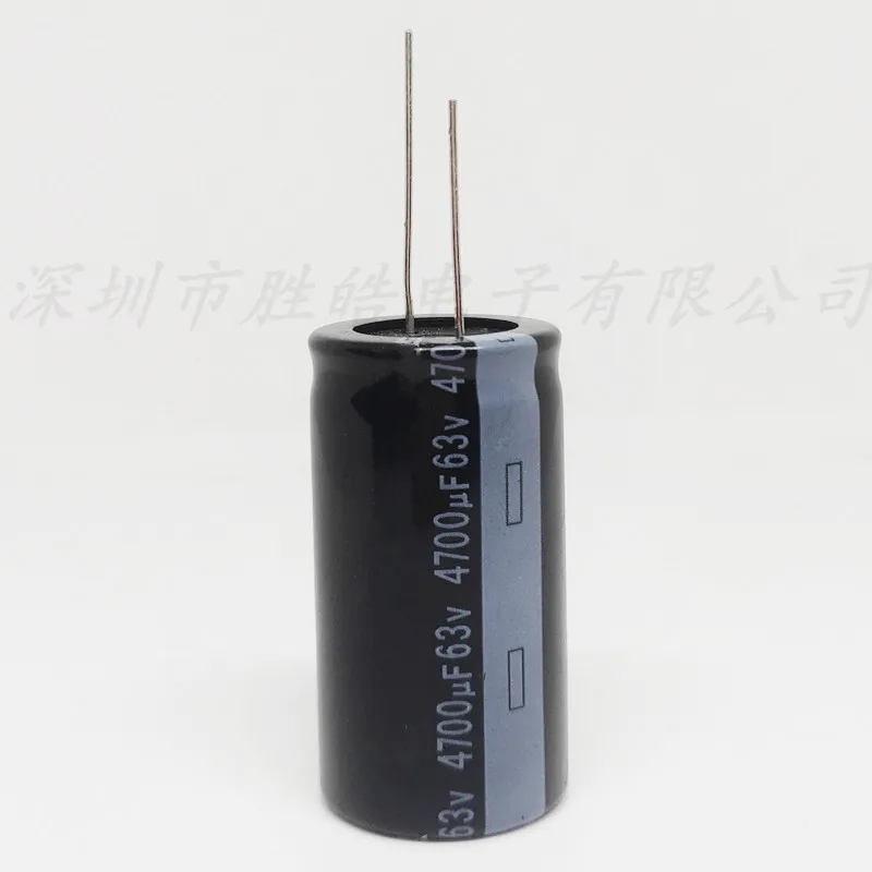 Imagem -03 - Volume: 22x40 mm Capacitor Eletrolítico Radial 63v4700uf Alta Qualidade 10 Peças 63v4700uf