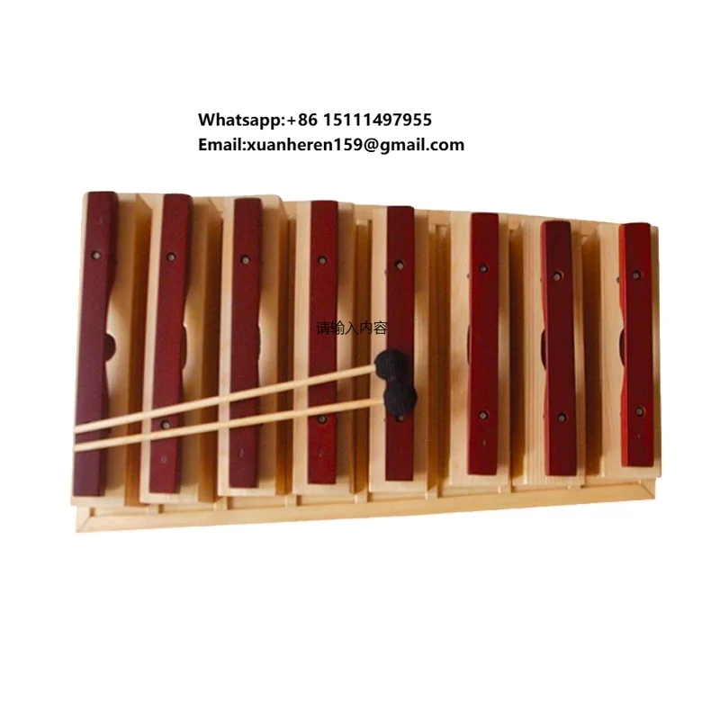 Eight-Tone Redwood Sound Block Children's Percussion Bassoon Instrument for Schools Orff Redwood Musical Instrument Accessory
