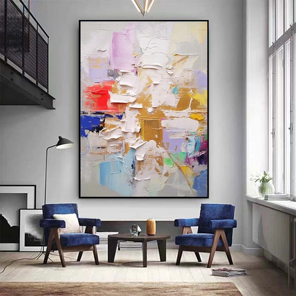 Hand Painted Oil Painting Large Abstract Painting ColorsAbstract Wall Art Modern Abstract Canvas Large Canvas Art Decorative