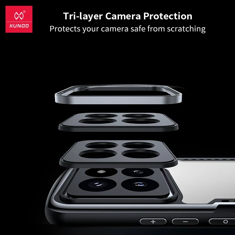 For Xiaomi 14 Pro Case Shockproof Airbags Gaming Heat Dissipation Lens Protection Laser Pattern Cover For Xiaomi Mi 14 Pro XUNDD