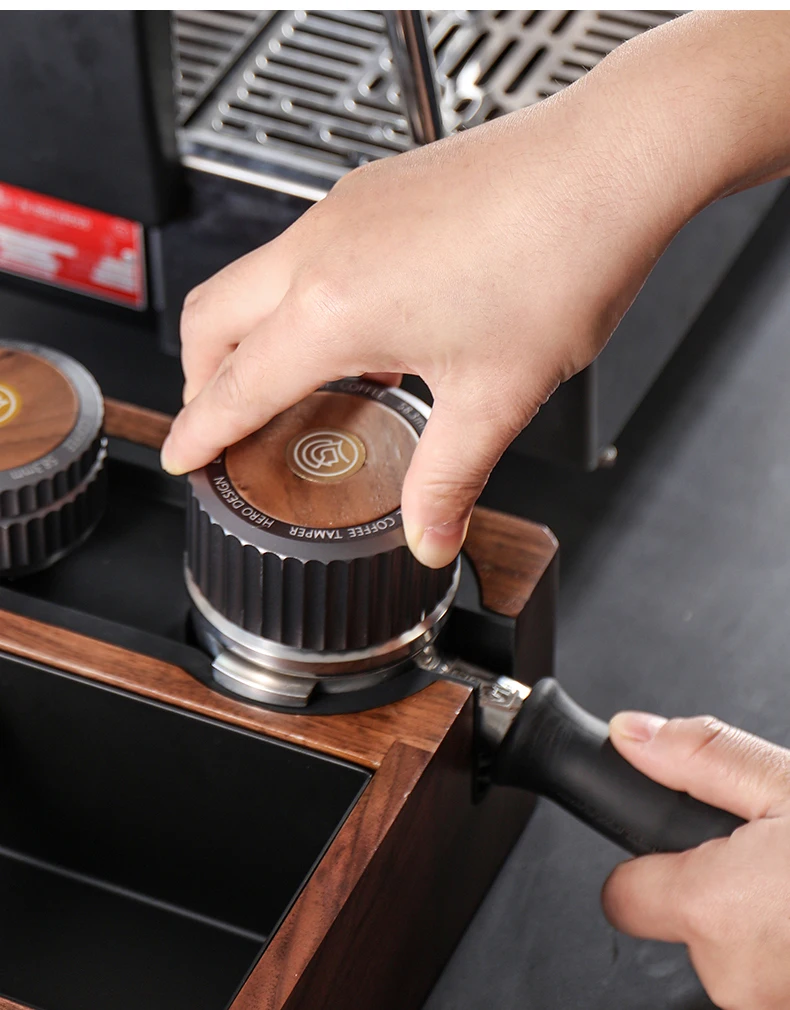 

58Mm Adjustable Calibrated Coffee Press Tool Ground Pressure Espresso Mash