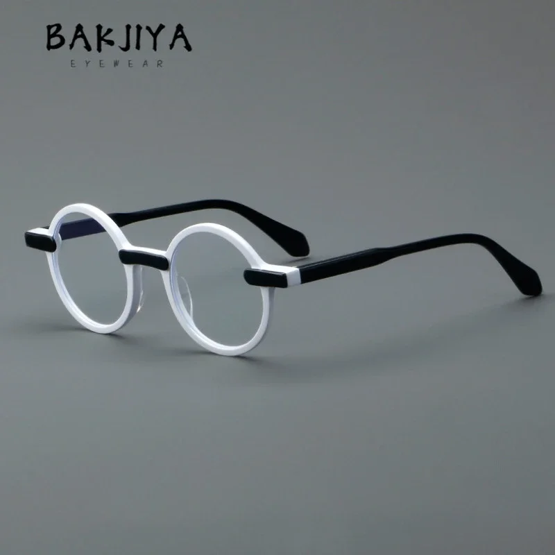 

Personality Acetate Large Size Round Glasses Retro Frame Men and Women High Quality Prescription Eyeglasses Optical Eyewear 2025